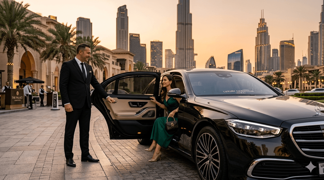 Luxury chauffeur service with hotel booking in Dubai UAE