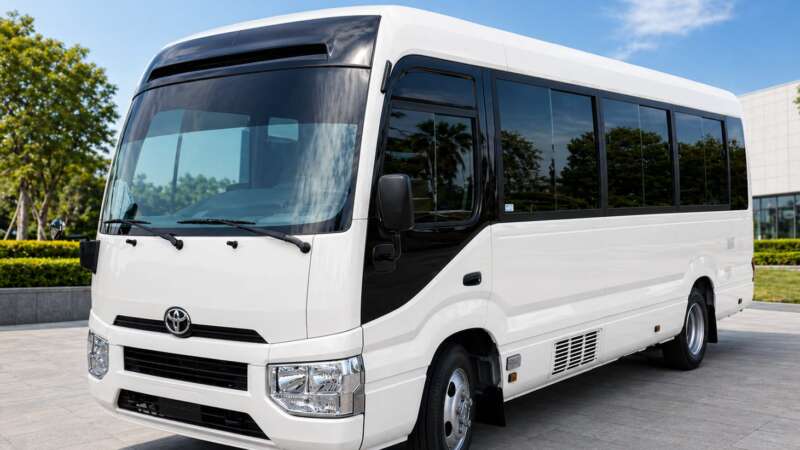 Toyota Coaster 23 Seater Bus Rental in UAE