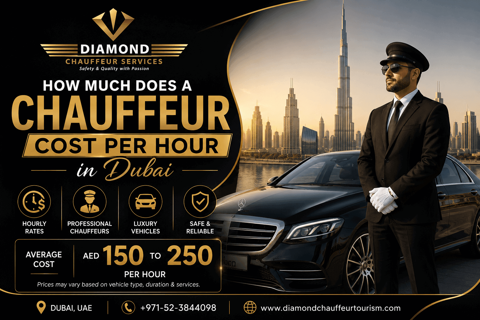 How Much Does a Chauffeur Cost Per Hour in Dubai
